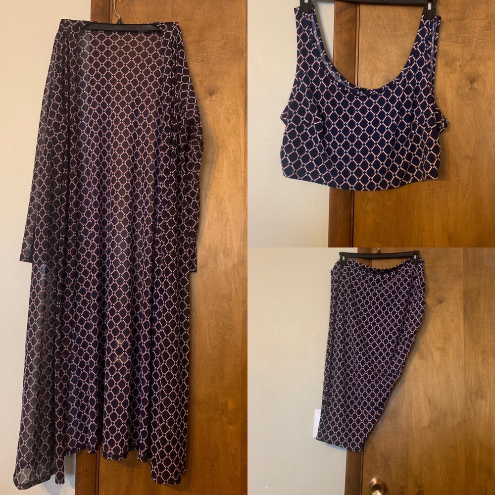 Plus size! 3 piece skirt set! Size 3x